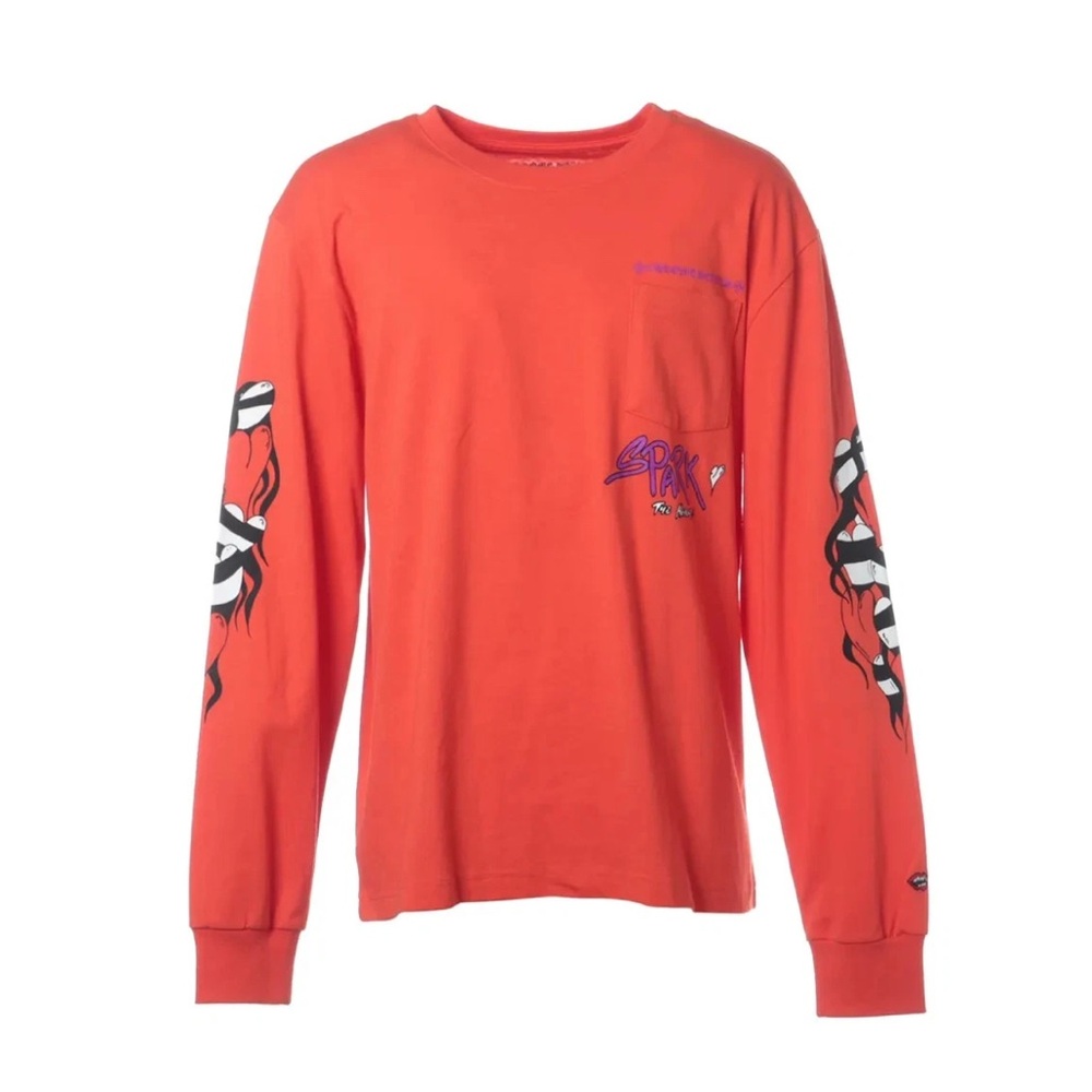 Blue chrome hearts tee